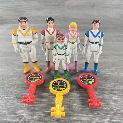 Vintage 1984 Voltron Defender of the Universe Lion Pilots w/ 3 Keys No Helmets