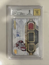 2023-24 ALEXANDER OVECHKIN ENGRAINED COMPLETE STICK /25 BGS NEAR MINT 8 AUT0 10