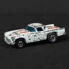 Vintage 1977 Mattel Hot Wheels '57 T-Bird Thunderbird White Diecast Car