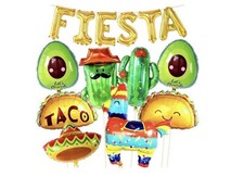 14 Pcs. Cinco De Mayo, Festive Ballon Party Decorations