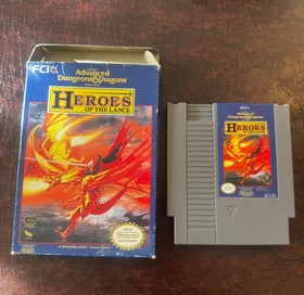 Advanced Dungeons & Dragons Heroes of the Lance Nintendo NES BOX & GAME
