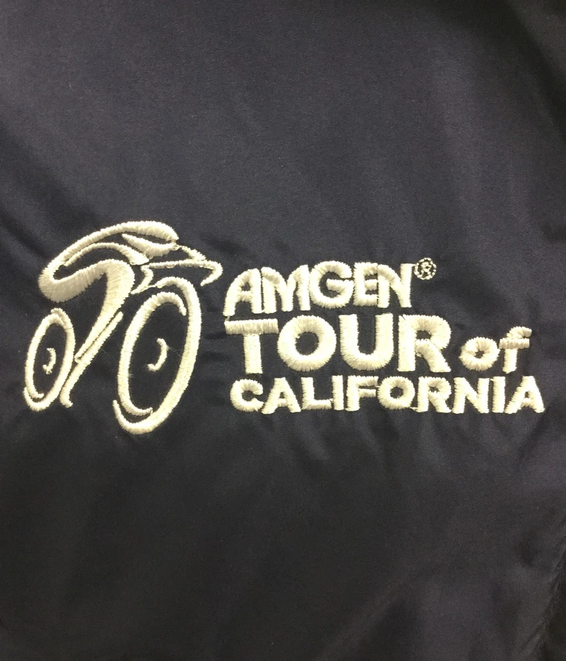 Mujer Champion Amgen Ciclismo Cortavientos Chaqueta Ropa de Lluvia Equipo Cremallera Carretera Pequeña Foto 4 de 4