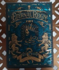 Eternal Reign Sapphire Kingdom Gilded Playing Cards Sealed Riffle Shuffle Deck 