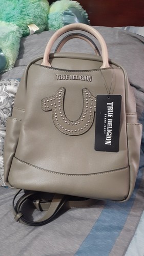 True Religion Studded Horseshoe Mini Backpack in Olive | NWT - Picture 6 of 6