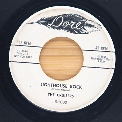 THE CRUISERS - LIGHTHOUSE ROCK / THE HAPPY SNOWBALL - ROCK POP 45 PROMO