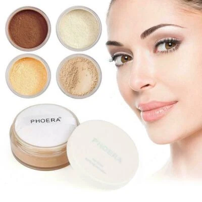 3 pc PHOERA No Filter Powder Loose Face Translucent Foundation Makeup Puff UK