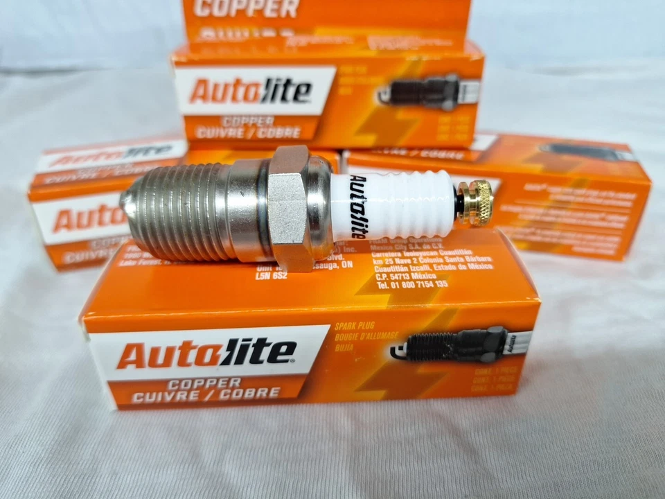 4 bujías Autolite estilo moderno para Ford Modelo T 1909-1927 con tuerca para pulgar Foto 2 de 4