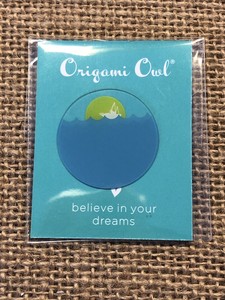 Details About Authentic Origami Owl Universal Jaws Large Ocean Scene Clear Plate New Limited