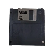 (4) Floppy Disks NEW OFFICE DEPOT 2HD 3.5" IBM Format 1.44 MB  WITH LABEL