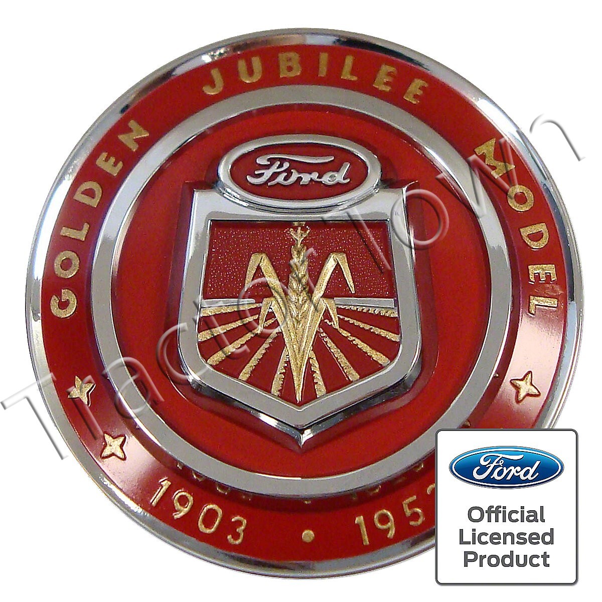 FDS 011 Emblem Front Hood Nose Medallion Ford Golden Jubilee