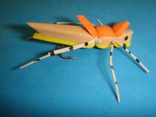 FLY FISHING FLIES - Tan/Yellow MORRISH HOPPER size #10** (6 pcs.)
