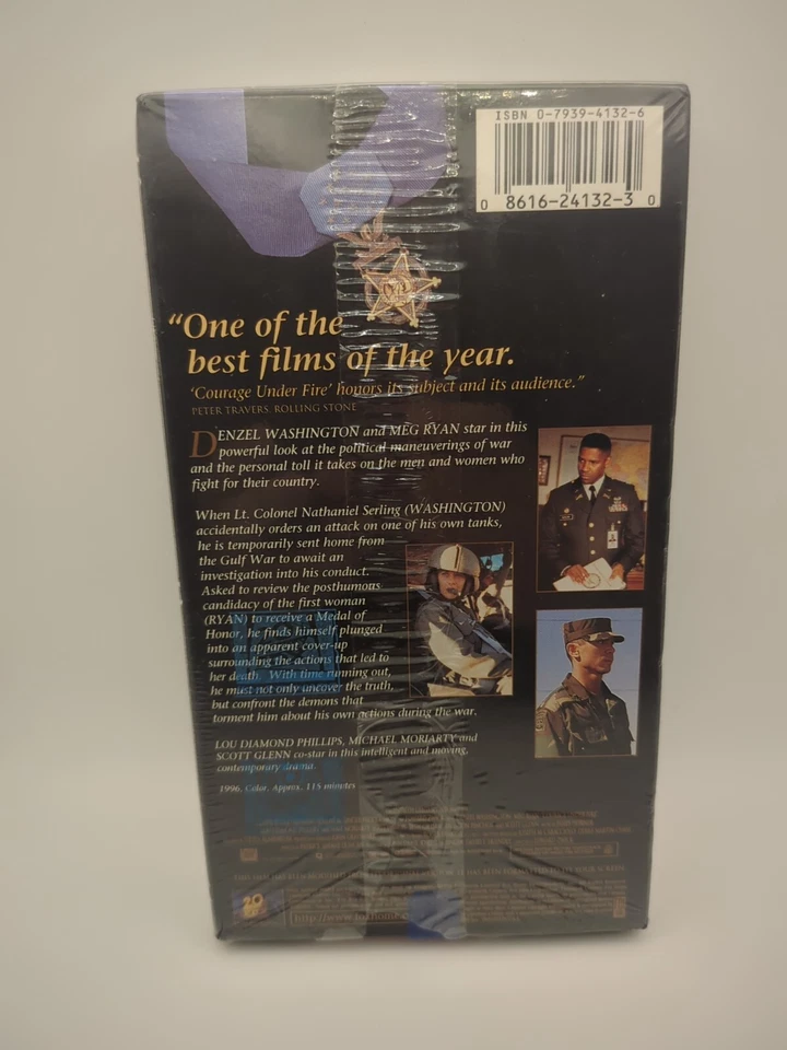 Courage Under Fire VHS Tape Vintage Movie 1996 - Image 2 of 4