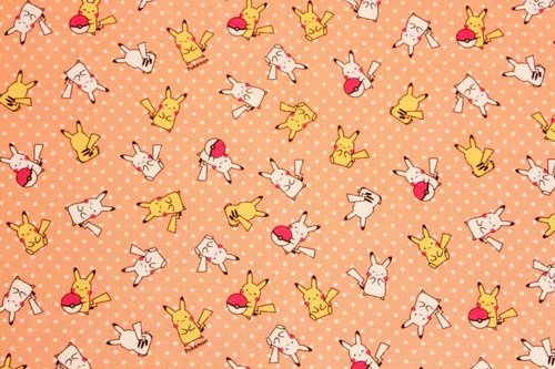 Pocket Monster Pokemon Pikachu Character Fabric made in Korea by the Half Yard
