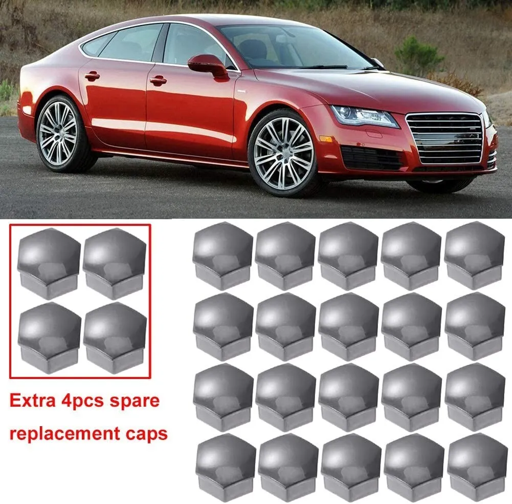 Couvercle de vis de roue de voiture pour Audi, écrou de 17mm