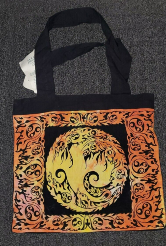 Pheonix Celtic knot Tote Bag 100% Cotton TOTE style Bag Shoulder Strap Pagan - Afbeelding 1 van 2