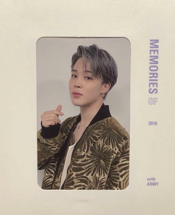 BTS Memories of 2018 JIMIN official photocard Blu-ray ver photo card