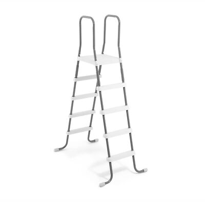 Intex Steel Frame Above Ground Swimming 52'' Wall Height Pool Ladder (Open Box)