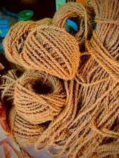 Coconut Husk Coir Fiber Rope Coir Twisted Eco-Friendly Handmade Natural String