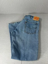 Levis 517 Jeans Mens 38x30 Blue Bootcut Western Cowboy Denim Workwear Distressed