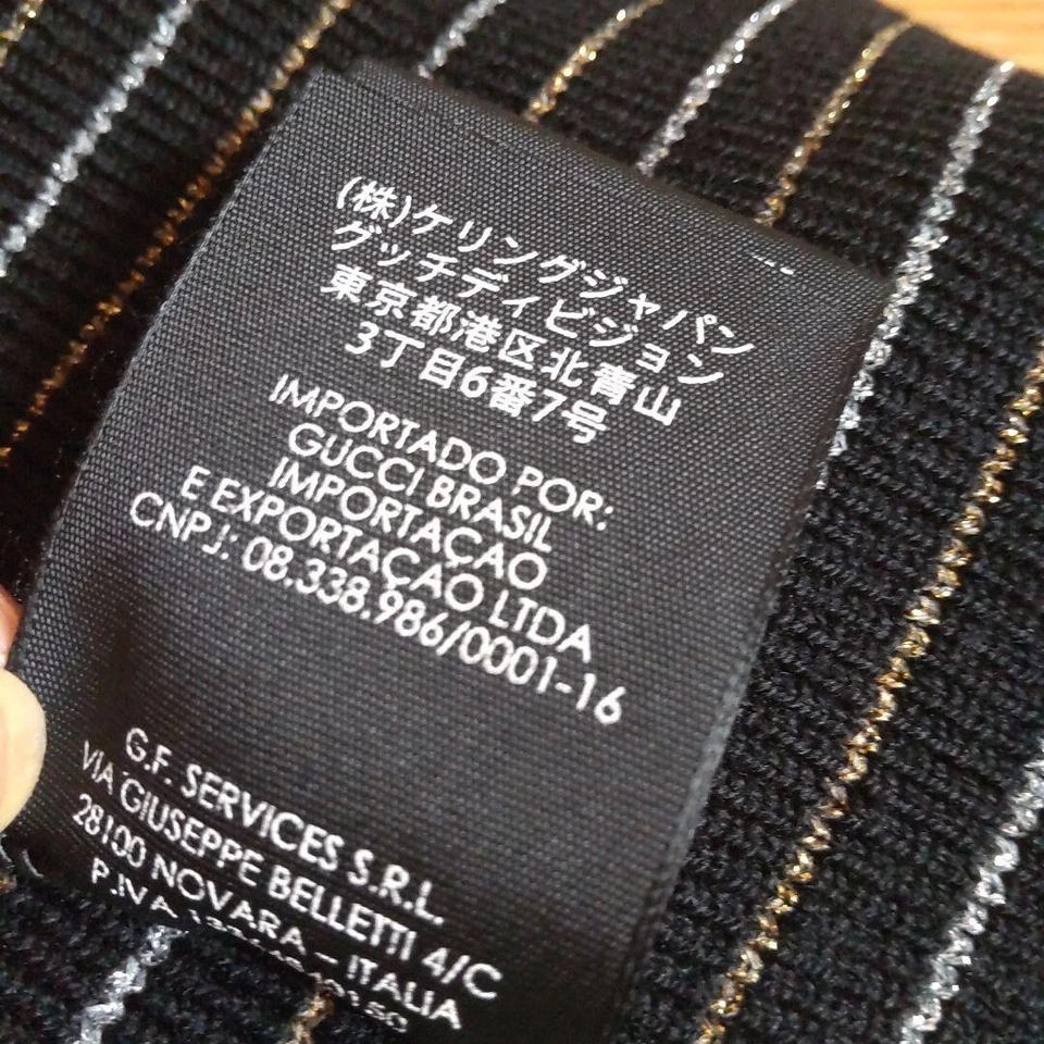 Auténtico gorro tejido Gucci vintage para hombre talla L stock muerto no usado Foto 3 de 4