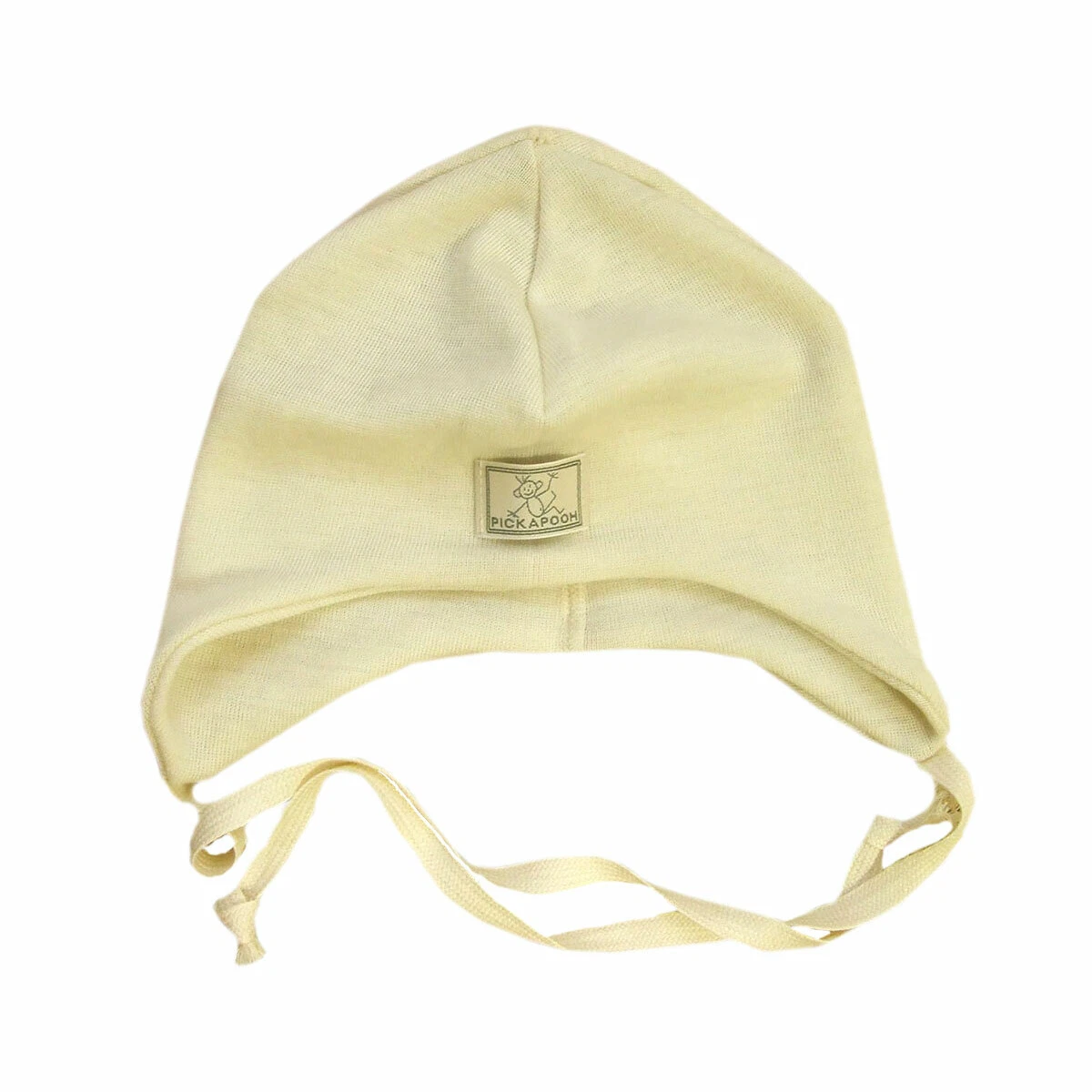 PICKAPOOH Hat MERINO wool SILK Baby Girl Boy Newborn Bonnet Cap Natural Organic