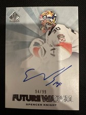 2021-22 SP Authentic Hockey Spencer Knight #RFWA-SK Retro Future Watch Auto /99