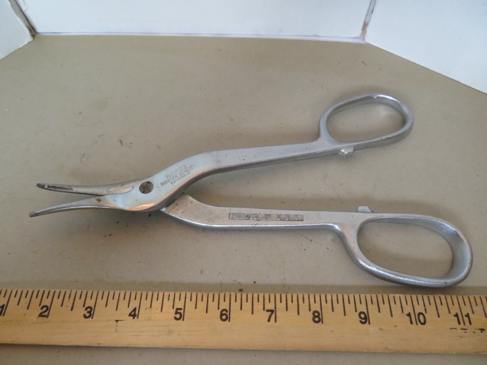 Vintage Wards Master Quality 11" Utility Snips 84-6029 D Forged, Made In The USA