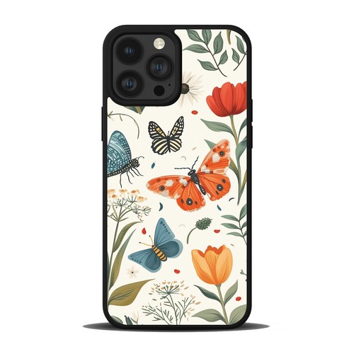 TPU Cover butterflies fly among flowers For Samsung A15 A16 S23 S24 S25 Ultra FE - 第 4/25 張圖片
