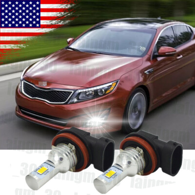 H8 LED Fog Light Bulb 6000K Super White For KIA Optima 2011 2012 2013 2014 2015