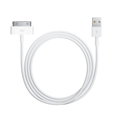 Câble USB 30 Broches Pour IPhone 4/4S, IPad 2/3, IPod - 1 Mètre, Blanc, Marque Doupi