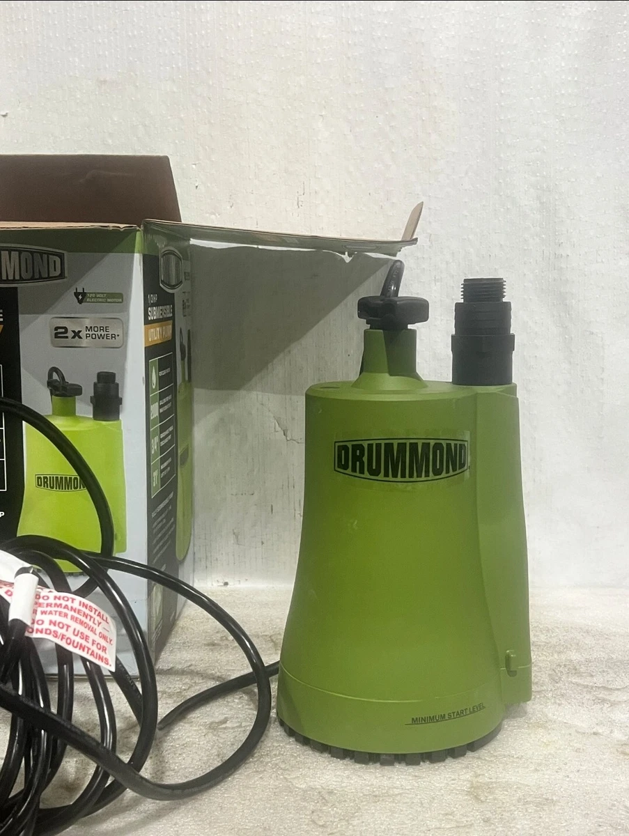 1/6 HP Submersible Utility Pump 1600 GPH, 45 OFF