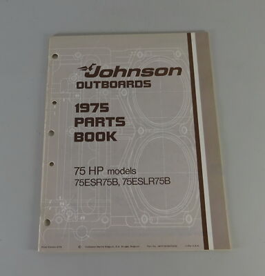 Teilekatalog OMC Johnson Outboards 75 PS Models Stand 03/1975