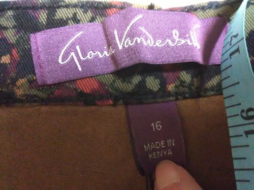 NWT Gloria Vanderbilt Amanda printed jeans size 16 SHORT - NEW - Picture 13 of 20