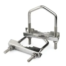 Yagi Wifi Antenna Mast Crossover Bracket Kit Ubolt Clamp Mounting Hardware 2pcs 