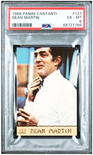 1968 Panini Cantanti #127 Dean Martin Music Card PSA 6 POP 2 King Of Cool