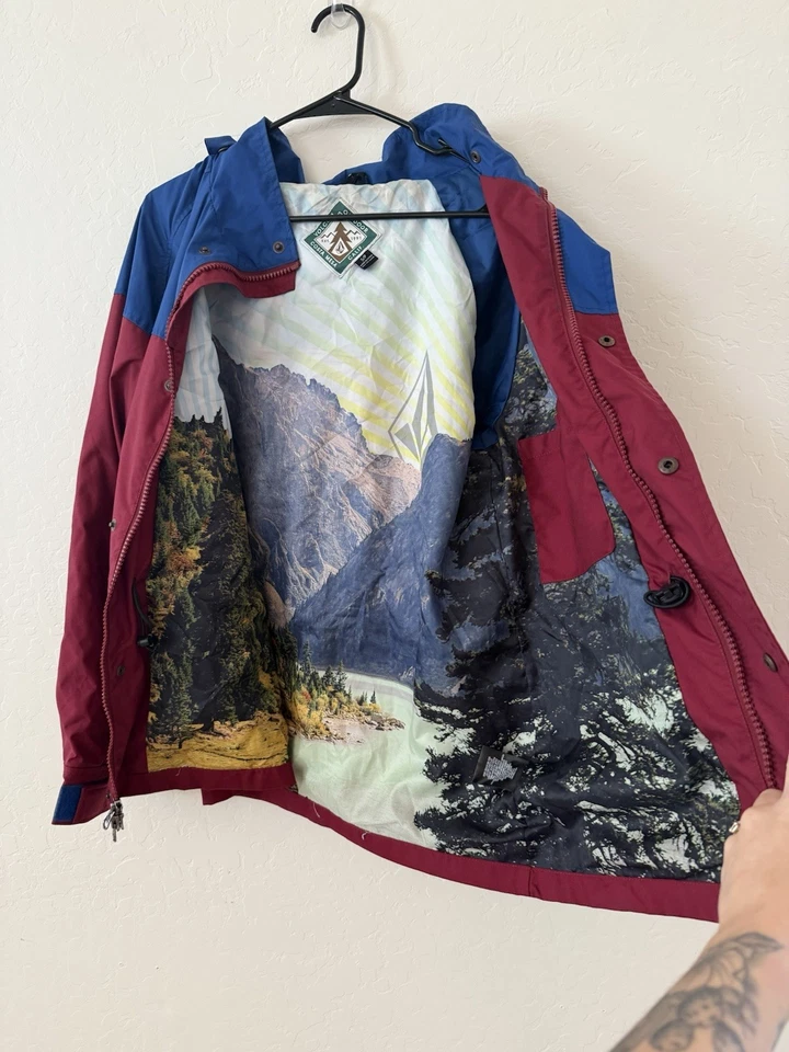 Volcom Vintage Rain jacket Costa Mesa Size Small Men’s - Image 2 of 4