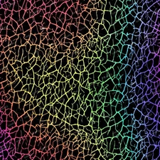 Rainbow Crackle 22 - 18"x46" Hydrographic Film Hydro Dipping