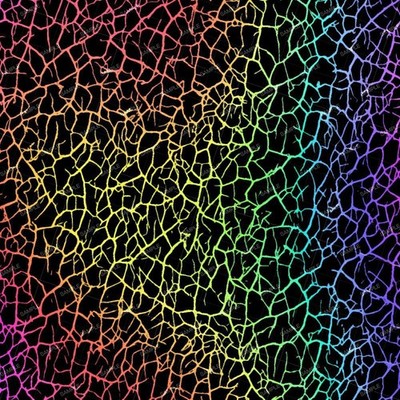 Rainbow Crackle 22 - 16'' x 48'' Hydrographic Film Hydro Dipping