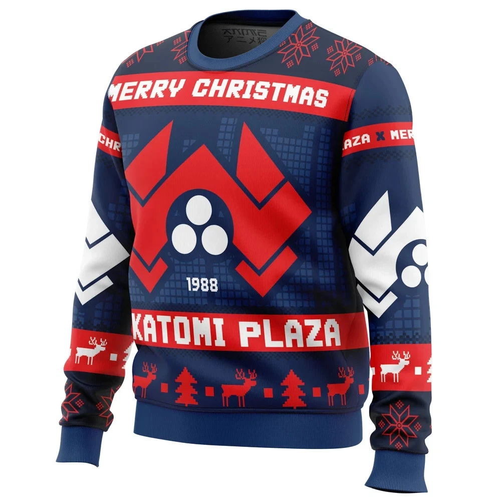 Nakatomi Plaza Die Hard Ugly Christmas Sweater