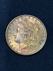 1885 O Morgan Silver Dollar  BU+++ Gorgeous Rainbow Toning--Take a Look!!!