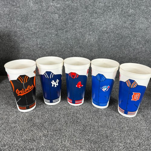 Vintage 90's MLB Cup AL East Yankees Red Sox 1994 Lot 5 Jersey Graphic ICEE