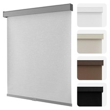Joydeco 100% Blackout Roller Shades Cordless Blinds for Windows, Free-Stop Shade