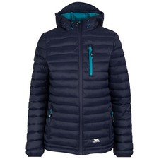 Trespass Womens Jacket Padded Hooded Contrast Pocket - Lenka
