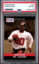 1990 PRO SET #434 ANDRE RISON PSA 8