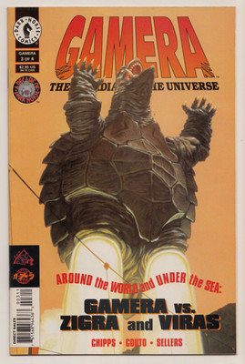 Dark Horse  GAMERA #3  Kaiju Monster Pop Cult  1996  Godzilla Gojira Zigra Viras