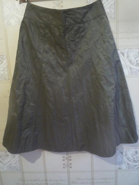 Women Betty Barclay Skirt Khaki Cotton M