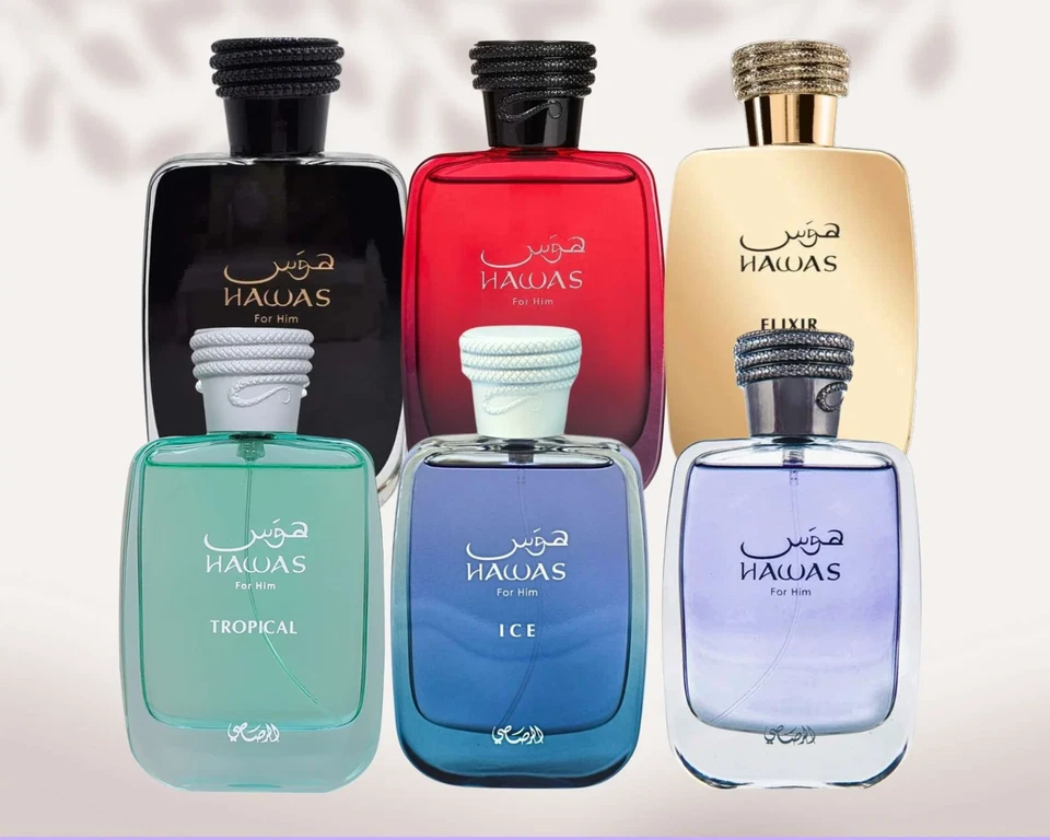 Rasasi Hawas 100ml Eau De Parfum - Hawas, Hawas Ice, Hawas Tropical, Hawas Fire