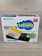 New Apex DT250A Digital TV Converter Box w/Analog Pass Through with Remote