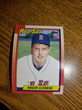 1990 Topps #245 Roger Clemens Card Boston Red Sox