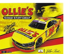 BLAINE PERKINS HAND SIGNED  2025 NASCAR XFINITY SERIES 8X10 HERO CARD - OLLiE'S